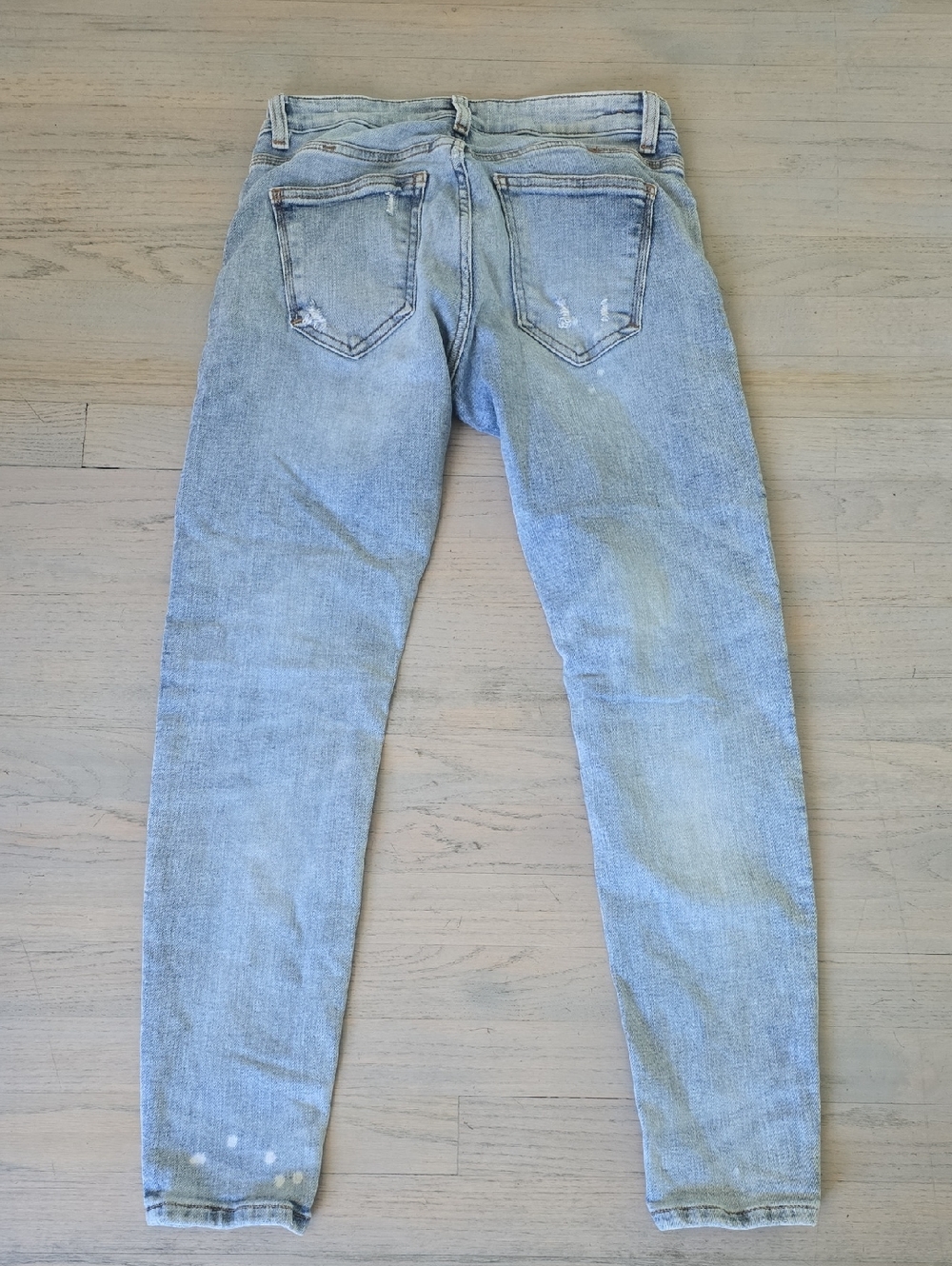 Zara Men's Faded Blue Skinny Jeans - Picture 3 of 5